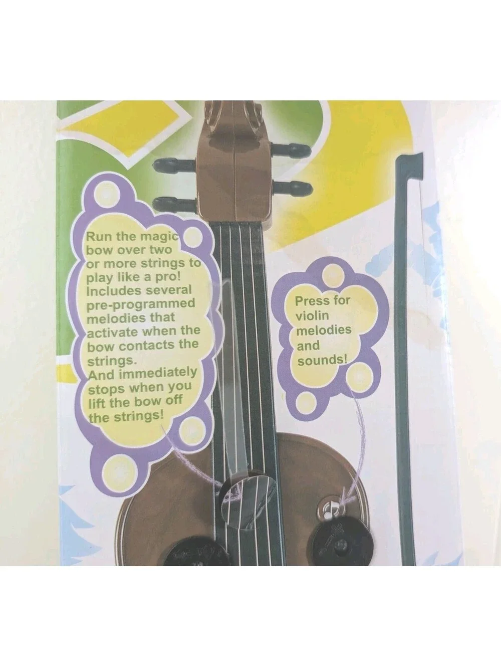 Toy Practice Violin Children Kids Musical Instrument with Built In Melodies NEW